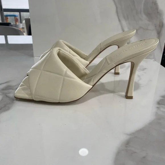 Bottega Veneta 90mm Xl Quilted Leather Slide Sea Salt - Picture 6 of 11